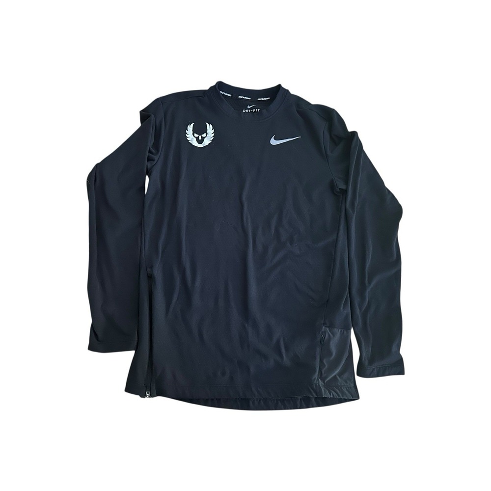 NIKE OREGON PROJECT ELEMENT CREW LS SHIRT TOP ORPJT Black MENS S SMALL